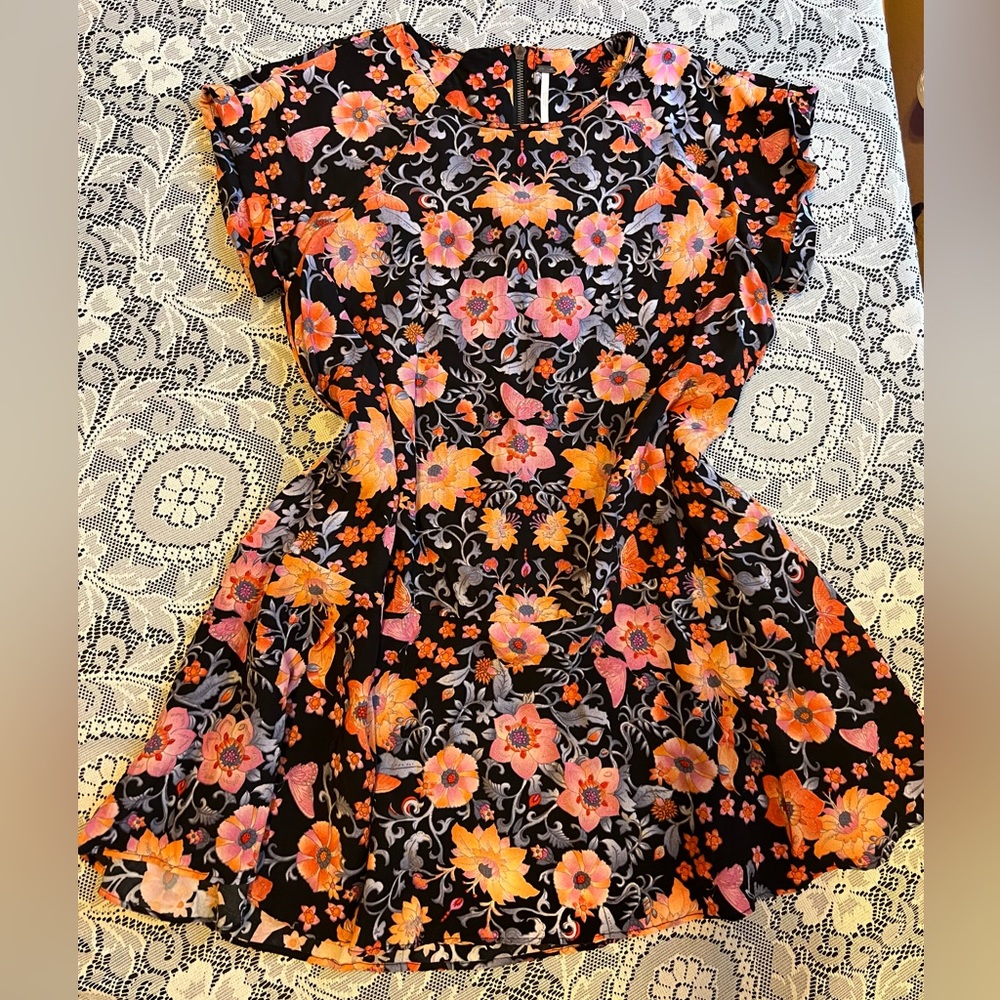 Free People Floral Babydoll Dress - Size XS